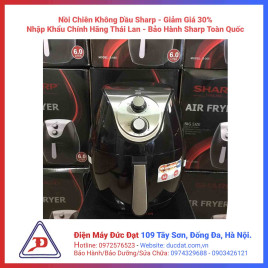 Nồi Chiên Không Dầu Sharp 6.5 Lít Nhập Khẩu 